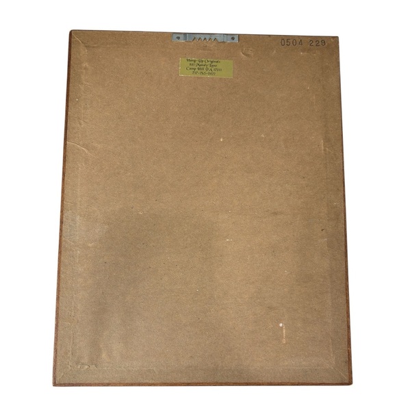 Irish Setter Dog 3D Print Signed By Artist Robert J. May Wooden Frame 9 X 11.5 - Picture 5 of 11